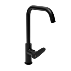 Swiss Aqua Technologies Mitigeur d'évier Swiss Aqua Technologies Dark avec bras pivotant noir SATBSDA280LC