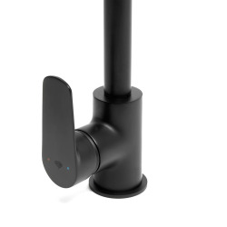 Swiss Aqua Technologies Mélangeur évier Swiss Aqua Technologies Mood avec bras pivotant noir mat SATBSMOOD280LC