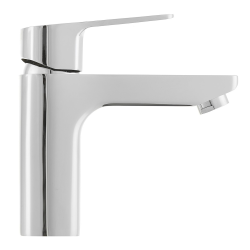 Optima Cube Way mitigeur de lavabo sur pied sans vidage, taille M, chrome (CU271M)