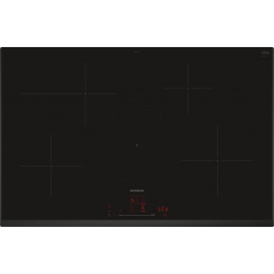 Siemens iQ300 Plaque de cuisson à induction 80 cm 4 foyers, noir (EH85KHFB1E)