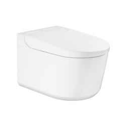  Pack WC Bâti-support autoportant RAPID SL + WC lavant suspendu Sensia Alpine + Plaque chrome (PROSENSIA1)