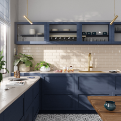 Ceramia Timeless 55x45x21 cm évier encastrable inox 304 + mitigeur inox avec douchette extractible, or brossé (TMLKST-5545BG-M2)