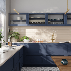 Ceramia Timeless 55x45x21 cm évier sous plan en inox 304, 1 bac + mitigeur inox avec douchette extractible, or brossé (TMLKSU-5545BG-M1)