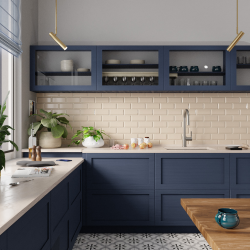 Ceramia Timeless 55x45x21 cm évier sous plan inox 304 + mitigeur inox avec douchette extractible, gun metal brossé (TMLKSU-5545BGM-M2)