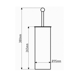Siko Multi Brosse WC, Chrome (WCSTETKA)