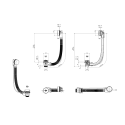  Automatisme de vidage 80 cm SAT Project, chrome (SATAVA80PRO1)