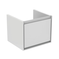 CONNECT AIR Meuble pour lavabo Cube 55 cm, 400 x 485 x 412 mm Couleur Blanc laqué (E0844B2)
