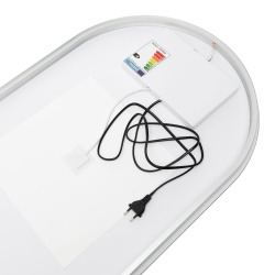  Project 40x80 cm miroir avec éclairage LED, film chauffant antibuée et capteur tactile (ZPROV8040LED)