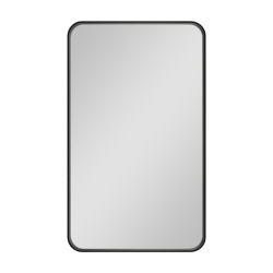 60x80 cm miroir rectangulaire, cadre en aluminium, noir (SATZOB6080CE)