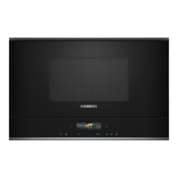 iQ700 four à micro-ondes encastrable compact 21 L, 7 programmes, écran TFT, noir (BF722L1B1)