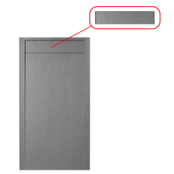 Fusion cache-siphon pour receveur de douche, gris (SATFUPKRYTGRP)