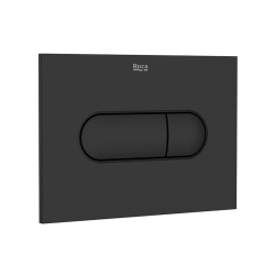 Roca Plaque de commande double touche en plastique, noir mat (A890222206)