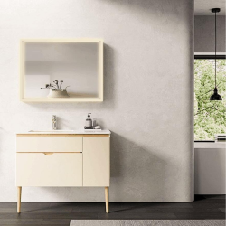 Vision 80x60 cm miroir rectangulaire avec éclairage LED 3 couleurs et capteur, transparent (SATZVIOBLED6080)