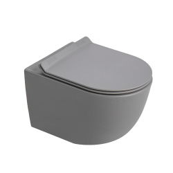 WC suspendu sans bride Tornado Quiet et fixations invisibles + abattant frein de chute (CEPX010RTORP)