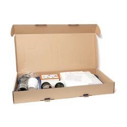  Pack WC bâti-support ECO 2L Swiss Aqua Technologies + WC suspendu Roca avec abattant SoftClose + plaque noir (STEROGAWR02-FR)