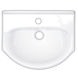 Naturel Lavabo Pro 43x34 cm trou pour mélangeur au milieu (HA5640)