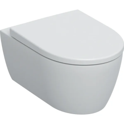 iCon WC Suspendu sans bride + Abattant softclose en Duroplast, Blanc (WC-Icon)