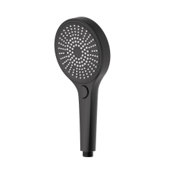 Douchette à main 3 jets,  diamètre 12,5 cm, noir/chrome (SATBSRS81)