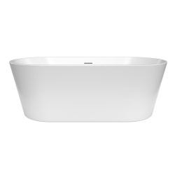 Mood 170x80 cm baignoire îlot en acrylique 227L, orientation gauche et droite, avec siphon + pieds, blanc (SATVMOOD1700Z)