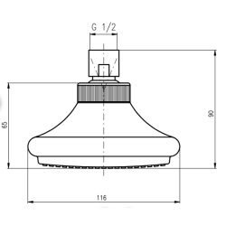 Douche de tête RAV SLEZÁK chrome PS0011