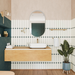 PixL 49,5 x 37 x 13,5 cm vasque à poser Infinitio, sans trop-plein, gris (CEPX4937GRM)