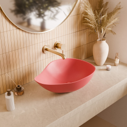 Ceramia PixL 51 x 38 x 19 cm vasque à poser Infinitio, sans trop-plein, rose (CEPX5038PM)