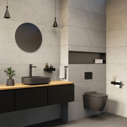 PixL 49,5 x 37 x 13,5 cm vasque à poser Infinitio, sans trop-plein, gris (CEPX4937GRM)