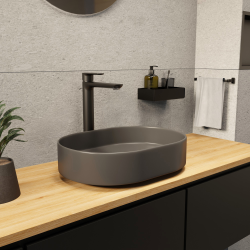 Ceramia PixL 50 x 36,5 x 12 cm vasque à poser Infinitio, sans trop-plein, gris (CEPX5037GRM)