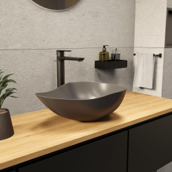 PixL 50,5 x 38 x 18 cm vasque à poser Infinitio, sans trop-plein, gris (CEPX5038GRM)