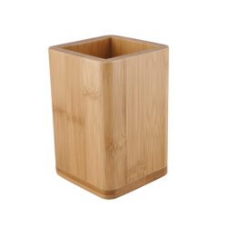 Latia gobelet à brosse à dents en bambou, brun (LAT27)