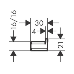 AddStoris Crochet de salle de bain, blanc mat (41742700)