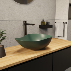 Ceramia PixL 51 x 38 x 19 cm vasque à poser Infinitio, sans trop-plein, vert (CEPX5038GEM)