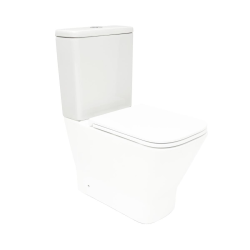 B-Way réservoir de chasse en céramique pour WC à poser avec couvercle, sans armatures, blanc (SAT2168CL)