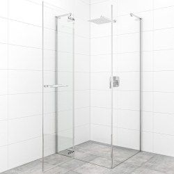 TGD New 80x80 cm paroi latérale de porte de douche, verre transparent EasyClean (SATTGDNSTENA80CRT)