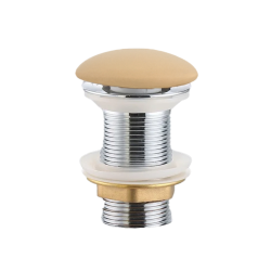 PixL bonde à écoulement libre 5/4 " sans trop plein pour lavabos et vasques, moka mat (CEPXPLUGMOM)