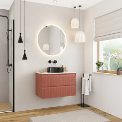 Ceramia Nouveau meuble de salle de bain 80 cm, orange (CERAMIA-3O80)