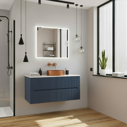 Ceramia Nouveau meuble de salle de bain 120 cm, bleu foncé (CERAMIA-5DB120)