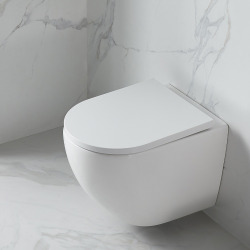 Solido pack WC kit bâti-support 4 en 1 + WC suspendu sans bride Ceramia avec abattant SoftClose + plaque (GRRCEPXWT14-FR)