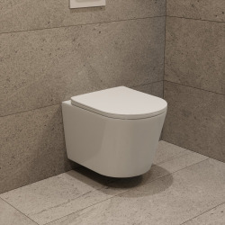 Solido pack WC kit bâti-support 4 en 1 + WC suspendu sans bride Ceramia avec abattant SoftClose + plaque (GRRCEPXWT14-FR)