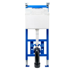 Bâti-support WC suspendu, installation sur cloison légère, hauteur 112 cm, chasse 2/4-6 L + plaque blanche (ROW01-IN)