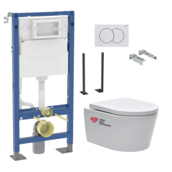 Geberit Pack WC Bati-support Geberit + WC sans bride Swiss Aqua Technologies (SATRIMLESSGEBX-SP)