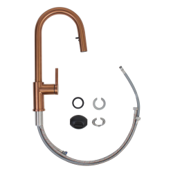 Grohe K700U evier composite + Ceramia Timeless mitigeur (G31655TML2BCP-SET)