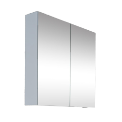 B-Way 60x75 cm armoire de salle de bain en chêne lamellé-collé avec miroir intégré (BWAY60CABOAK)