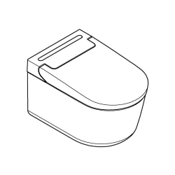  Sensia Alpine WC lavant suspendu technologies SkinClean (G36507SH0)