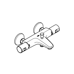 PRECISION START mitigeur bain thermostatique, noir mat (345982430)