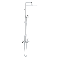Tempesta Cosmopolitan System 250 Cube colonne bain/douche avec mitigeur mural monocommande, chrome (G26693000)