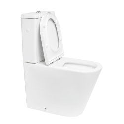 Brevis cuvette WC à poser sans bride en céramique, blanc (SATBRE32M)