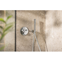 Precision SmartControl Set de douche encastrée avec façade thermostatique + Douche de tête 2 jets + Douchette (G34874000)