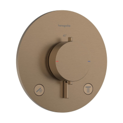 Ecostat Comfort S set de finition pour mitigeur thermostatique encastré, 2 fonctions, bronze brossé (33715140)