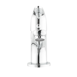 Robinet de lavabo eau froide sur pied à levier, sans vidage, chrome (SIKOBSLPRO190)